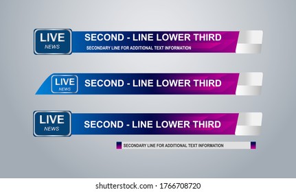 News lower thirds vector pack