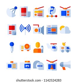 News and Magazine icons in for any purposes. Perfect for website mobile app presentation and any other projects. Suitable for any user interface and user experience.