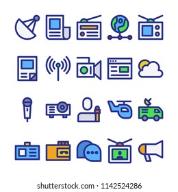 News and Magazine icons in for any purposes. Perfect for website mobile app presentation and any other projects. Suitable for any user interface and user experience.