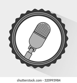 news microphone design, vector illustration eps10 graphic 