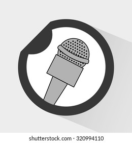 news microphone design, vector illustration eps10 graphic 