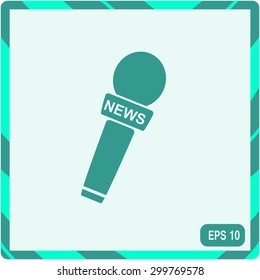 News microphone icon