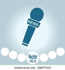 News microphone icon