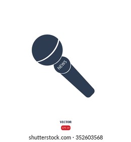news microphone icon