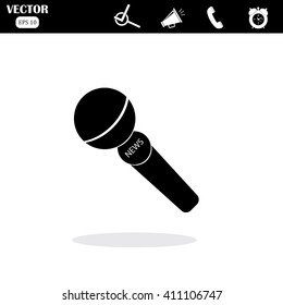 news microphone icon