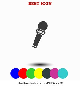 News microphone icon.