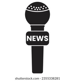 News microphone icon vector 10 eps