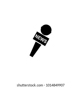 news microphone icon vector