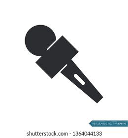 News Microphone Icon Vector Template Illustration Design