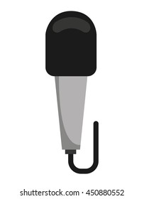 news microphone isolated icon design, vector illustration  graphic 