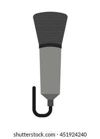 news microphone isolated icon design, vector illustration  graphic 