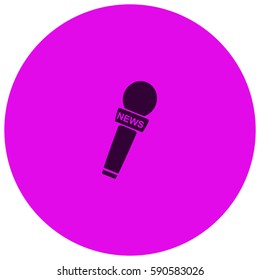 News microphone vector  icon