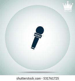 News microphone  vector illustration.