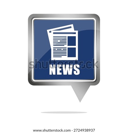 News newspaper icon. Article update symbol. Current event Vector. Information bulletin board. EPS 10.