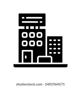 news office icon. vector glyph icon for your website, mobile, presentation, and logo design.