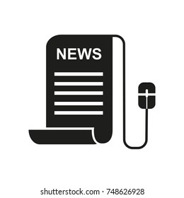 News on Internet Vector Icon