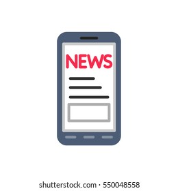 News on smartphone