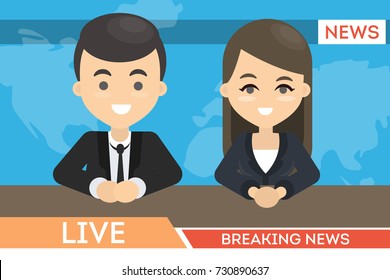 2,322 News Anchor Vector Images, Stock Photos & Vectors | Shutterstock