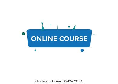 news online course, level, sign, speech, bubble  banner,
