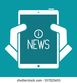News online - Vector icon for computer website or application