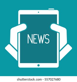 News online - Vector icon for computer website or application