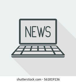News online - Vector icon for computer website or application