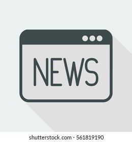 News online - Vector icon for computer website or application