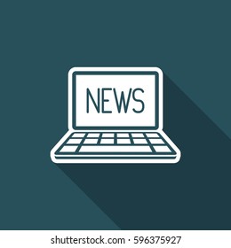 News online - Vector icon for computer website or application