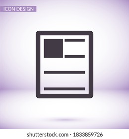 news outline icon isolated on background. news symbol for website design, news mobile app, logo, user interface. Editable stroke. Vector illustration. Eps 10 news