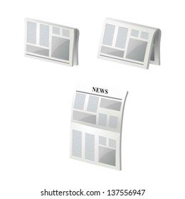 News paper 3 frame button
