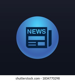 Papel de noticias - botón Icono de aplicación