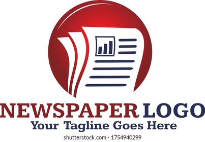 News Paper Data Logo  Template