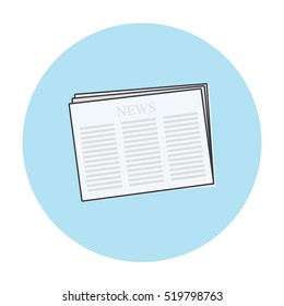 news paper flat icon vector