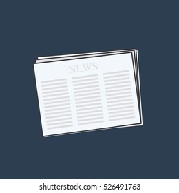 news paper flat icon vector