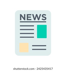 news paper icon design vector template