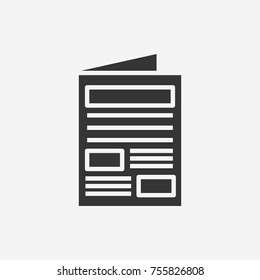 News paper icon illustration isolated vector sign symbol