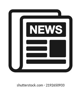 News paper icon. Newspaper vector illustration