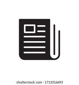News Paper Icon In Trendy  Design Vector Eps 10
