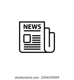 icono de papel de noticias plantillas de diseño vectorial blancas en segundo plano