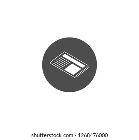 News paper icon . Vector . EPS 10