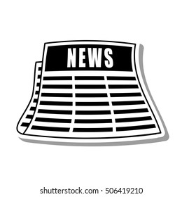 news paper information isolated icon vector illustration design