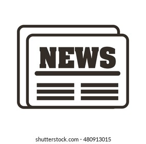 news paper isolated icon vector illustration design