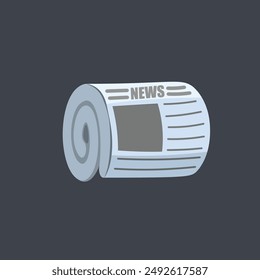 news paper in isolated vector design.