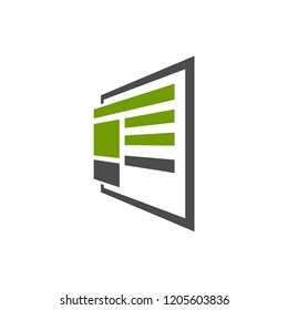 News paper line icon, outline icon style, linear pictogram icon