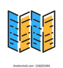 News paper line icon. Vector illustration