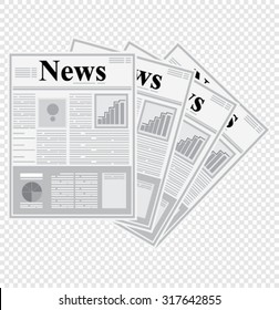 news paper, vector