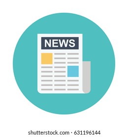 News paper Vector Flat Icon