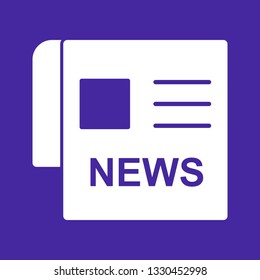 News Paper Vector Icon