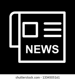 News Paper Vector Icon