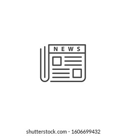 News paper. Vector icon template